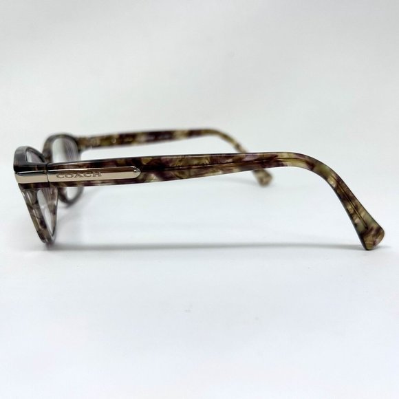 COACH Eyeglasses HC 6065 5287 Frames Confetti Light Brown Square 51 [] 17 135 - Picture 4 of 10